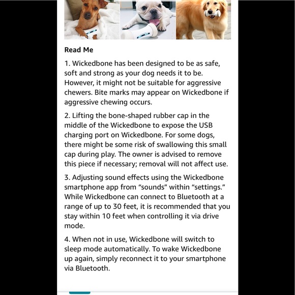 Wicked Bone Interactive Automatic Dog Cat Toy Remote Control Robot Rechargeable - Picture 10 of 15